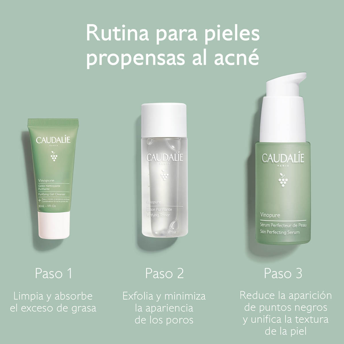 ESENCIALES PARA PIEL PROPENSA AL ACNÉ (SET PARA CUIDADO DE LA PIEL ANTI-ACNÉ)